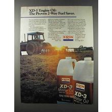 1981 Exxon XD-3 Motor Oil Ad - Proven 2-Way Fuel Saver