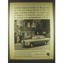 1965 Wolseley 6/110 Mk. II Car Advertisement - £1,179.13.9 inclusive of Puchase