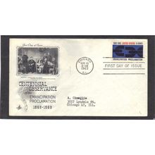 FDC Art Craft 1233 5c Emancipation (Cachet-Typed/A) CV39089