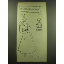 1949 Henri Bendel Young-Timers Coat Ad - Look well beyond the horizon