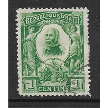 HAITI 1904 PRESIDENT NORD ALEXIS 1c GREEN SG 109 FINE USED