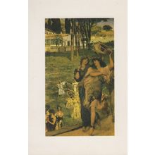 Sir Lawrence Alma Tadema Spring Festival Canvas Tamborines Painting Postcard