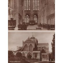 Romsey Abbey Choir 2x Mint Real Photo Postcard s