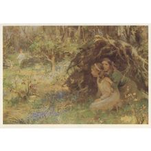 Game Of Hide & Seek William MacGeorge Painting Postcard