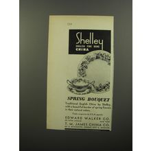 1953 Shelley Spring Bouquet China Advertisement