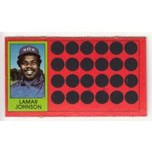 1981 Topps Scratch-Off Lamar Johnson #26 baseball card –Scratchoff