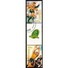 Australia 1999 Rugby 2 x 45c Used Stamps v4