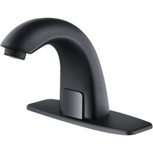 Touchless Bathroom Faucet Automatic Motion Sensor Sink Faucets with Hole Cover P