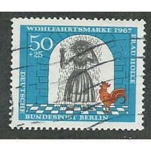 BERLIN -1967 50pf+25 'HUMANITARIAN RELEIF FUNDS' FINE USED (EBID44-712)