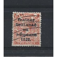Ireland.SG34 2d Orange.Die Unchecked.Fine Used.Oct24d