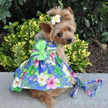 Blue Lagoon Hawaiian Hibiscus Dress X-Small