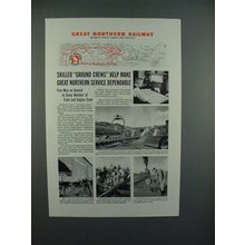 1944 Great Northern Railroad Ad - Skilled Ground Crews