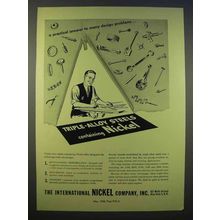1946 International Nickel Ad - Triple-Alloy Steels