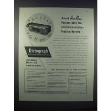 1946 Dictograph Intercommunication Ad - How Many