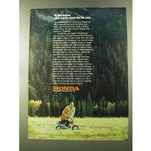1973 Honda Minibikes Ad - To The Father Who Wants More