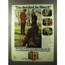 1973 Gaines-Burger Dog Food Ad - I'm Shocked