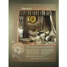 1988 Warner Country Lore Wallcoverings, Fabrics and Borders Ad