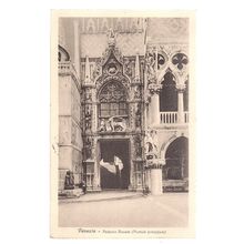 PORTALE, PALAZZA DUCALE, VENEZIA, VENICE, ITALY unused vintage postcard. =