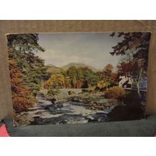 THE RIVER DOCHART, KILLIN, STIRLING used postcard by Burn & Cox 1967 pm =