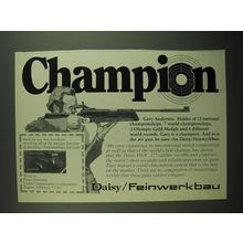 1976 Daisy/Feinwerkbau Air Rifle Advertisement - Champion