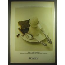 1974 Oneida Michelangelo Silverware Advertisement - Like a bride's cooking