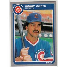 1985 Fleer baseball card 53 Henry Cotto RC