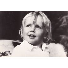 Prince Johan Friso Giggling Dutch Real Photo Royalty Postcard