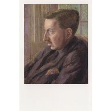 Edward EM Forster of A Room With A View Book Painting Postcard