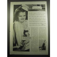 1933 Hoover Cleaner Ad - Finer playthings.. but no safer playground