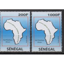 Sénégal 2016 Mi. ? Emission commune Africa Shop Hub Philatélique 2 val. **