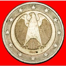 Ⰶ PHALLIC TYPE (2002-2006): GERMANY ★ 2 EUROS 2003A EAGLE!★LOW START★NO RESERVE