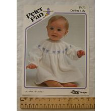 Vintage: Peter Pan P473, yoked dress, 4 ply, 16-20 inch, 41-51 cm