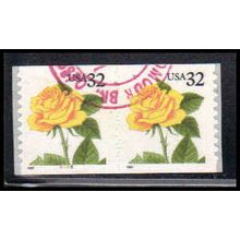 Used 3054 32c Yellow Rose Very Fine CNP Left 5455 PA1897