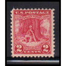 645 2c Valley Forge Just Clears MNH O1026