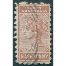 South Australia 1890 ½d red-brown Perf 11½-12½ SG187 used