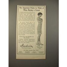 1913 Goodwin Corset Ad - Important Points to Think