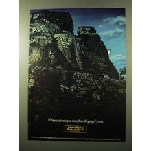1972 Johnnie Walker Black Label Scotch Ad - Old Gang