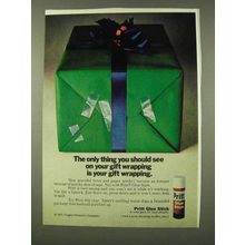 1973 Pritt Glue Stick Ad - See On Your Gift Wrapping