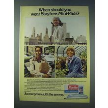 1978 Stayfree Mini-Pads Ad - When Should You Wear