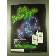 1979 Salem Lights Cigarettes Ad - Taste Salem Lights