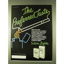 1979 Salem Lights Cigarettes Ad - The Preferred Taste