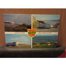 multiview, THE SUMMIT OF GREAT ORME, LLANDUDNO, WALES unused postcard H Barton =