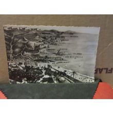 THE COASTLINE, NICE, FRANCE. unused vintage postcard RP =