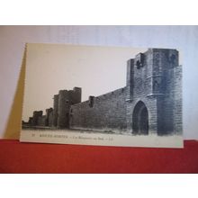LES RAMPARTS AU SUD, AIGUES-MORTES, GARD unused antique postcard =