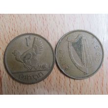 Ireland 1963 1d Penny Coin