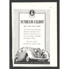 SUNBEAM - TALBOT car ROOTES GROUP :- Original Vintage 1947 Advert <> POST FREE
