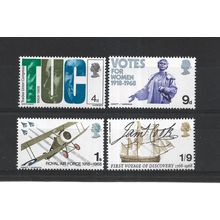 GB.Anniversaries (1st series) set of 4.Mounted Mint.Jul25a