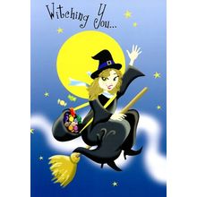 Witching You... - Halloween Greeting Card - 01516