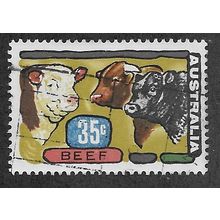 AUS 1972 35c 'PRIMARY INDUSTRIES - BEEF' FINE USED (EBID52-040)