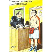 BAMFORTH COMIC "Phone Call" Postcard (2027)